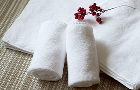 コーマ糸のタオル